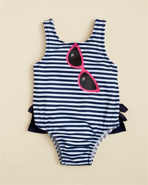 Miniclasix Infant Girls Stripe Swimsuit Sizes 3 24 Months Kids