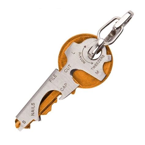 Mini Outdoor 7 In1 Keychain Multitool Steel Multi Tool Key Utility Key