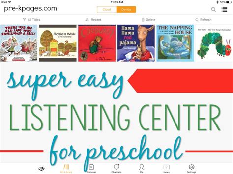 Ipad Listening Center In Preschool Pre K Pages