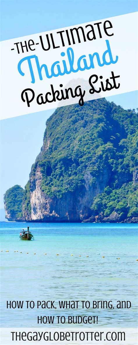 The Ultimate Thailand Packing List With Text Overlaying It And An