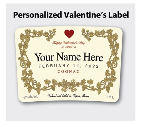 Personalized Label To Fit A Hennessy Bottles Creabels Personalized Labels