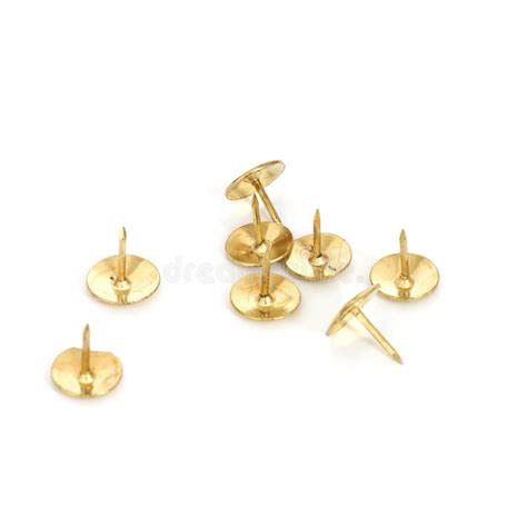 Push Pins On White Background Stock Photo Image Of Metal Noticeboard