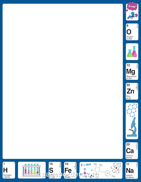 Science Border Clip Art Page Border And Vector Graphics