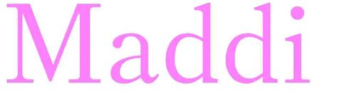 Maddi Name For Girls Uk Baby Names