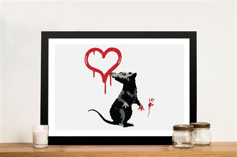 Banksy Rat Print Graffiti Street Art Pictures And Posters Canvas Prints