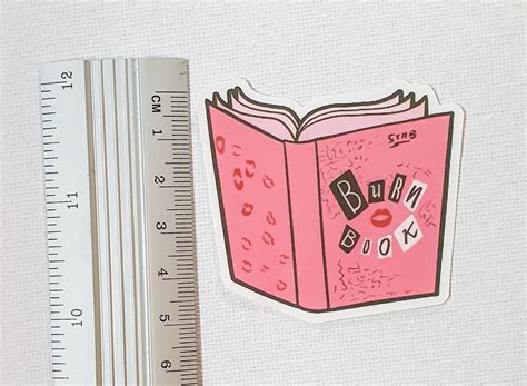 Burn Book Sticker Etsy