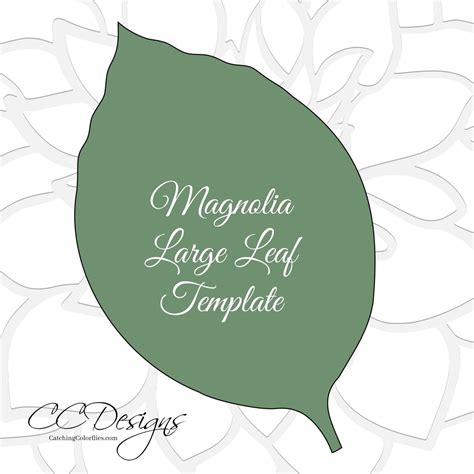 Giant Paper Magnolia Templates Paper Flower Kit Flower Template