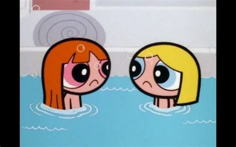 Blossom And Bubbles Taking A Bath From The Powerpuff Girls Episode