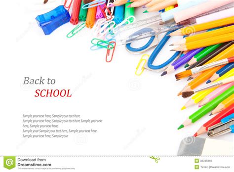 Back To School Concept Stationery Royalty Free Stock Image Image