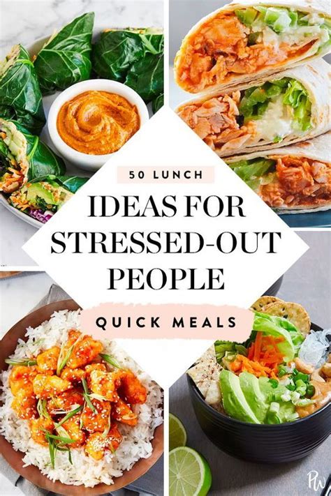 65 Easy Lunch Ideas for Stressed-Out People | Easy healthy ...