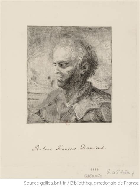 Portrait De Damiens En Buste De 34 Dirigé à Gauche Estampe Gallica
