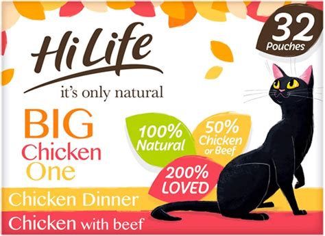 Hilife Its Only Natural Complete Wet Cat Food The Big Chicken One In Jelly 100 Natural