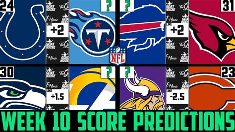 Nfl Week 10 Score Predictions 2020 Nfl Week 10 Picks Against The