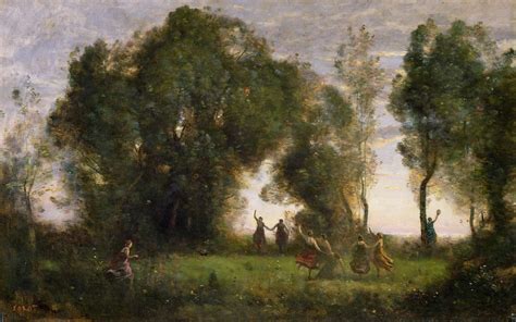 The Dance Of The Nymphs By Jean Baptiste Camille Corot