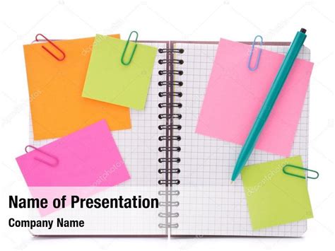 Notebook Paper Template For Powerpoint