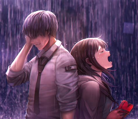Download Sad Rain Tears Anime Original Sad Anime Hd Wallpaper By Nevoangelo