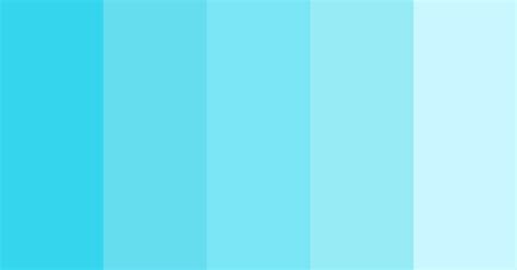 Sky Blue Gradient Color Scheme Blue