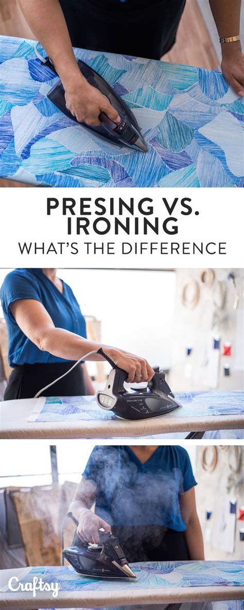 What Is The Difference Between Pressing And Ironing Sewing