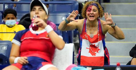 People Loved This Ultra Canadian Dancing Tennis Fan At The Us Open
