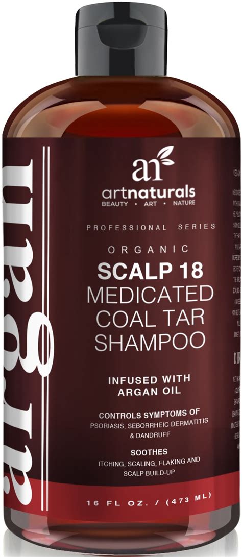 Artnaturals Scalp18 Coal Tar Therapeutic Anti Dandruff Shampoo 16 Oz