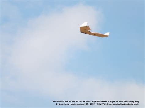 Autonomous Mission Flight With A Maxi Swift Flying Wing Piloted By The
