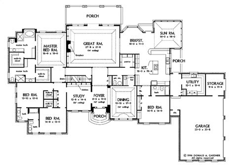 Ranch Style House Plan 4 Beds 45 Baths 4523 Sqft Plan 929 296