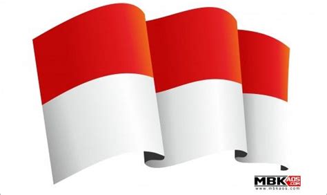 three red and white flags are shown in this image