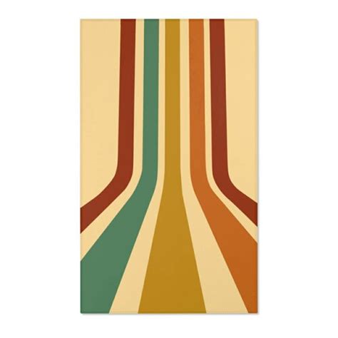 Mod Abstract Area Rugs Retro Vintage Funky Carpet 3 Sizes To Etsy