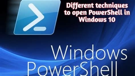 How To Open Powershell In Windows 10 Different Ways To Open Windows