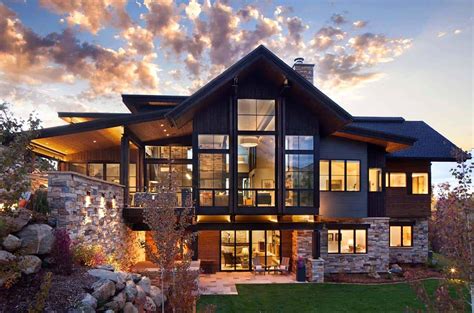 Modern Mountain Home Design Ideas Layouts Eve Great