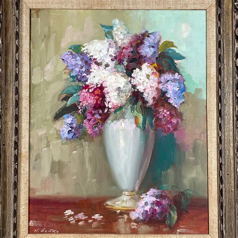 Hydrangeas In Vase Painting