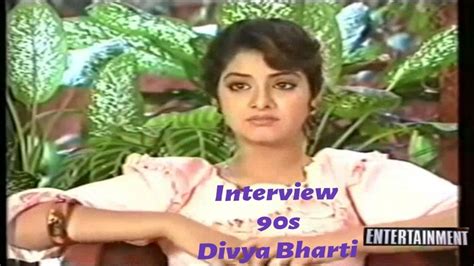 Divya Bharti 90s Interview ️ Youtube