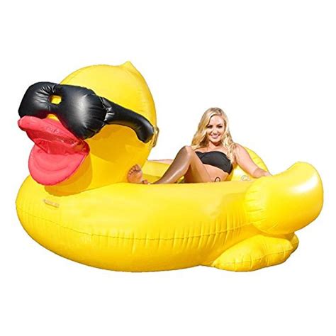 Game Giant Inflatable Floating Riding Derby Duck Pool Float Lounge