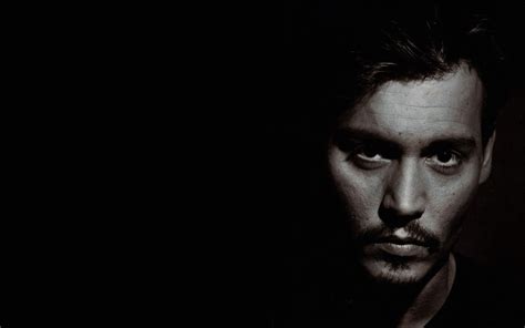 Fondos De Pantalla Monocromo Retrato Actor Johnny Depp Oscuridad