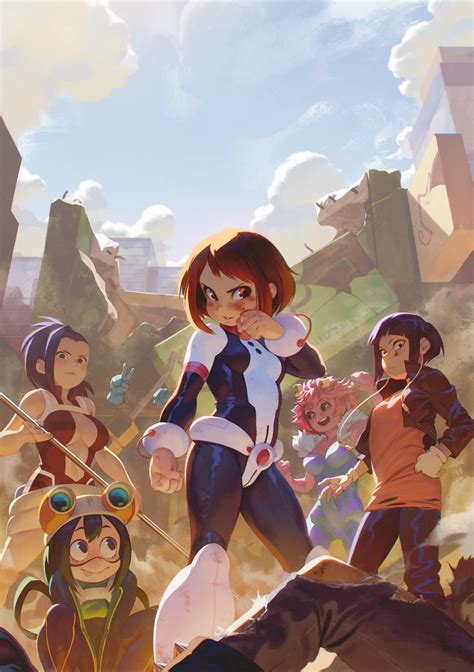 Papel De Parede Anime Meninas Anime 2d Arte Digital Boku No Hero