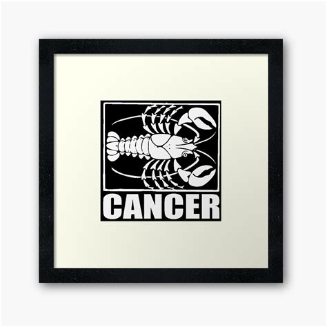 Cancer 2 Framed Art Print By Impactees Redbubble
