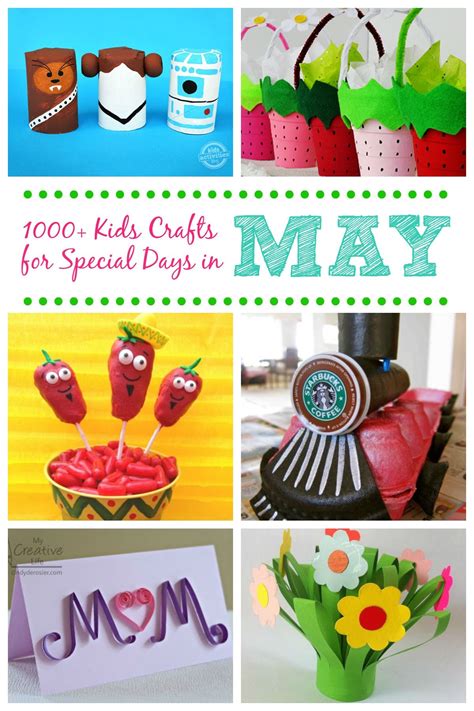 Kids Crafts for Special Days in May | Crafts for kids, May crafts, Crafts