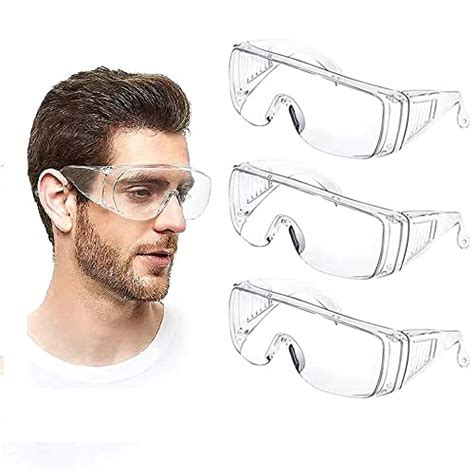 anti fog safety glasses safety goggles over eyeglasses pack of 3 anti dust impact scratch