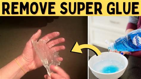 How To Get Super Glue Off The Skin Hands Fingers Without Acetone And