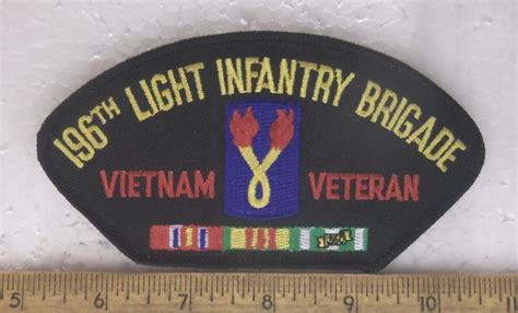 Us Army 196th Light Infantry Brigade Vietnam Veteran Embroidered