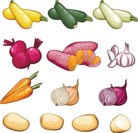 Fresh Vegetables Illustration Vegetables Mix 27575805 Vector Art At