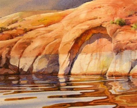 How To Paint Water Reflections Watercolor Painting Step By Step