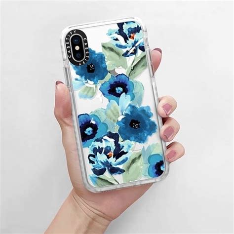 Casetify Impact Iphone X Case Painted Graphic Floral By Printfresh