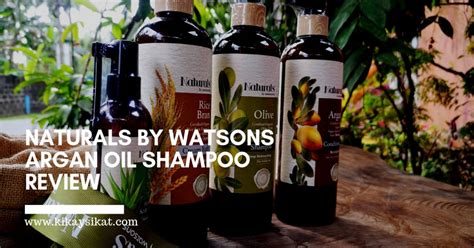 Though, i am really not a fan of argan oil fragrance but i somehow liked the smell of this. Naturals by Watsons and their Argan Oil Shampoo Review ...