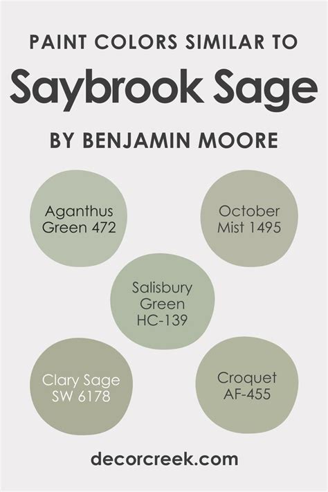 Colors Similar To Saybrook Sage Hc By Sherwin Williams Benjamin