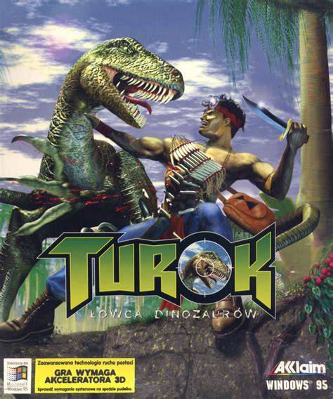 Turok Dinosaur Hunter 1997 Box Cover Art Mobygames