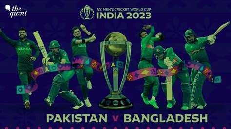 Pakistan Vs Bangladesh Match Today Icc Cricket World Cup 2023 When