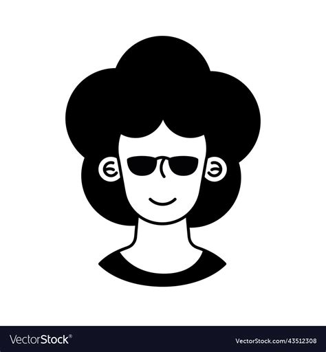 Woman Wearing Sunglasses Royalty Free Vector Image