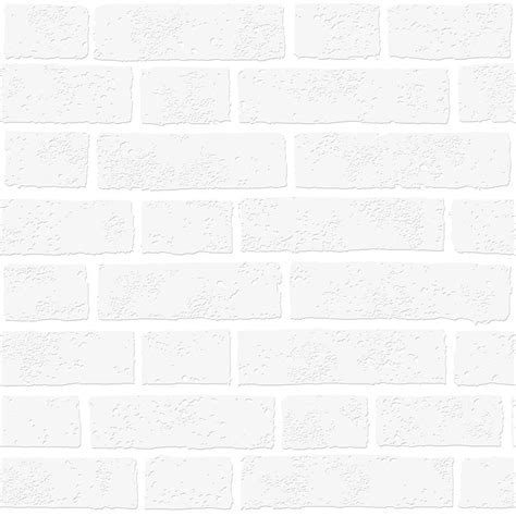 Paintable White Brick Wallpaper By I Love Wallpaper