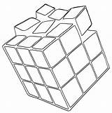 Rubiks Bestcoloringpagesforkids sketch template
